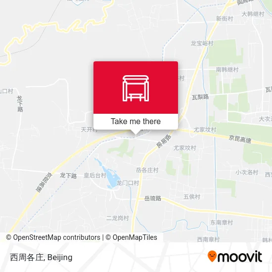 西周各庄 map