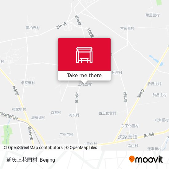 延庆上花园村 map