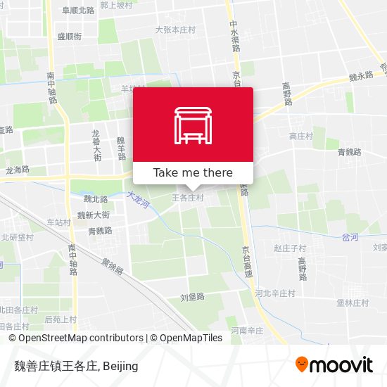 魏善庄镇王各庄 map