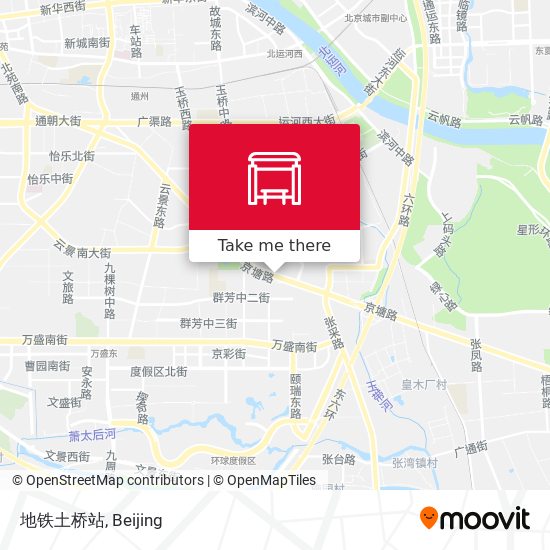 地铁土桥站 map