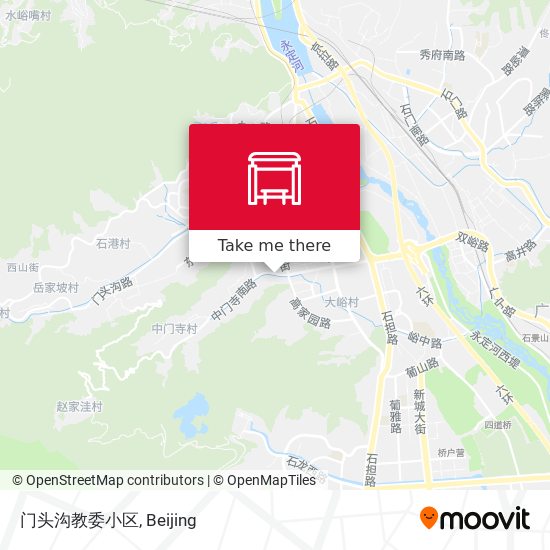 门头沟教委小区 map