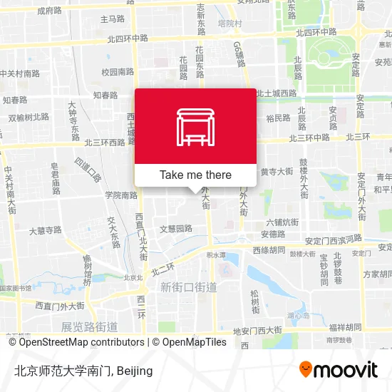 北京师范大学南门 map