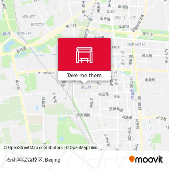 石化学院西校区 map