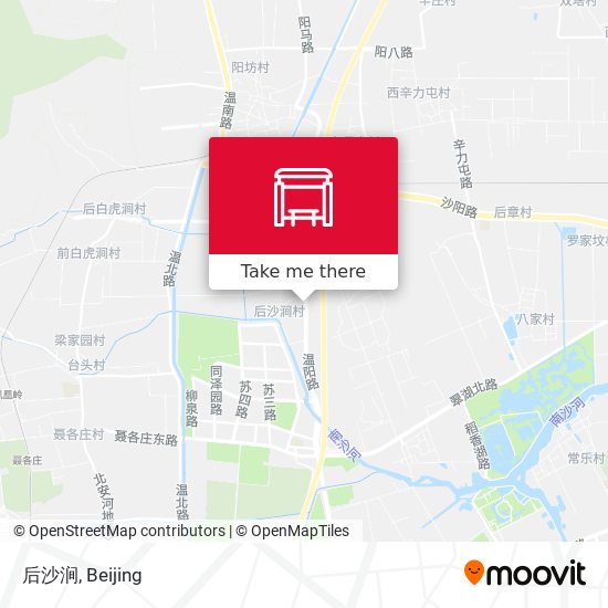 后沙涧 map