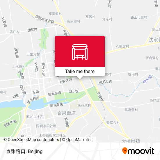 京张路口 map