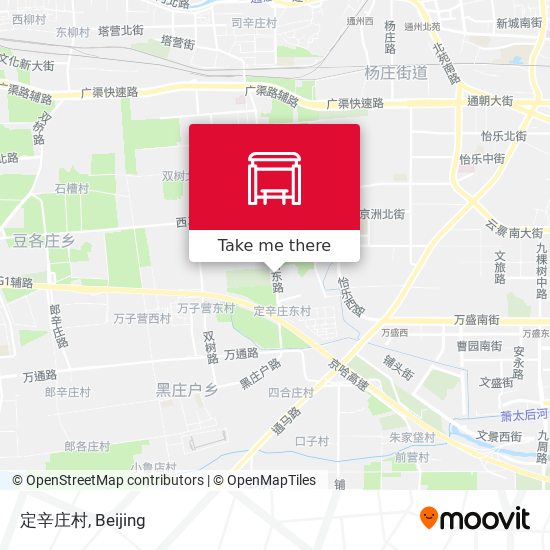 定辛庄村 map
