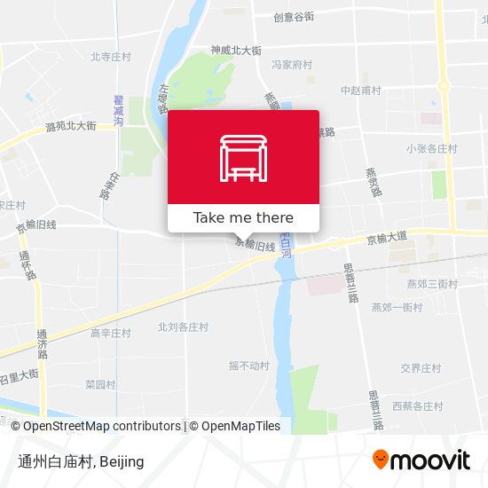 通州白庙村 map