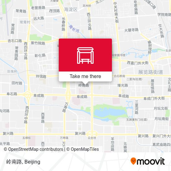 岭南路 map