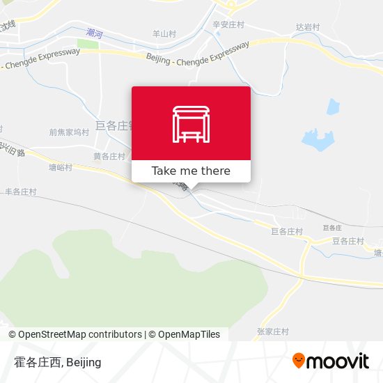 霍各庄西 map