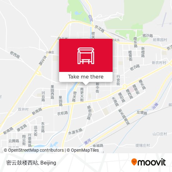 密云鼓楼西站 map
