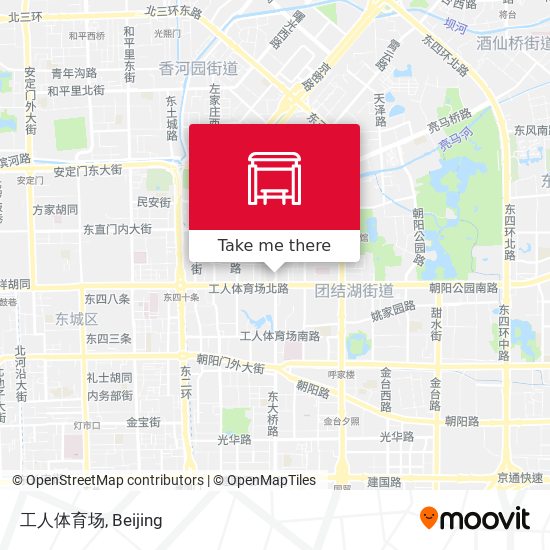 工人体育场 map