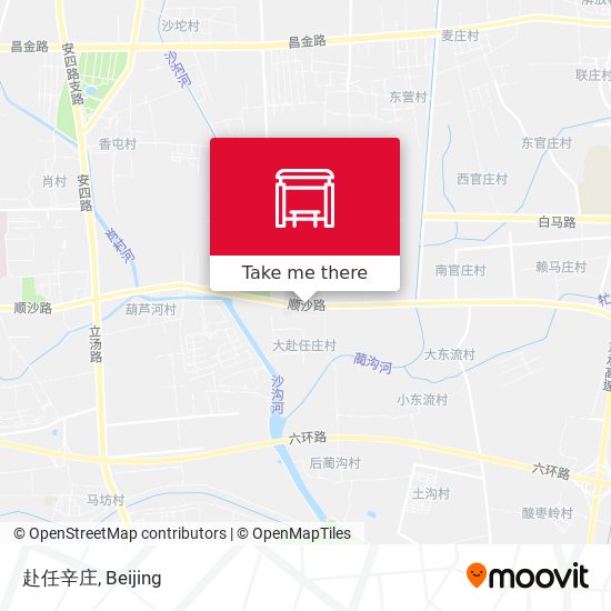 赴任辛庄 map
