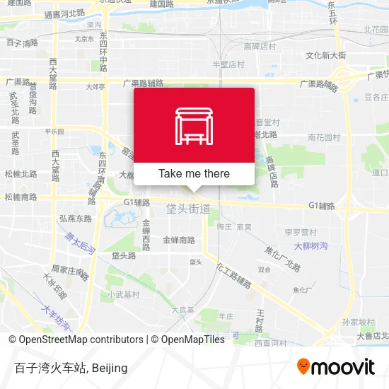 百子湾火车站 map