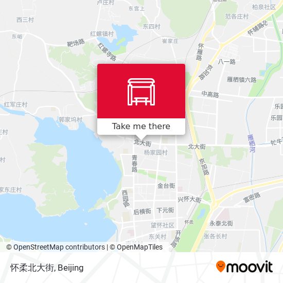 怀柔北大街 map