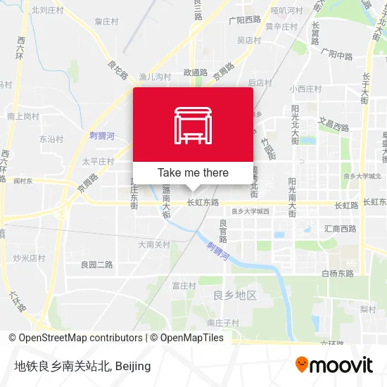 地铁良乡南关站北 map