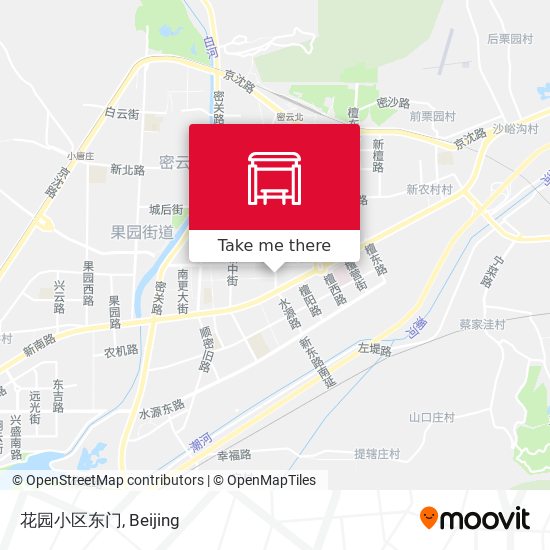 花园小区东门 map