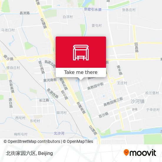 北街家园六区 map