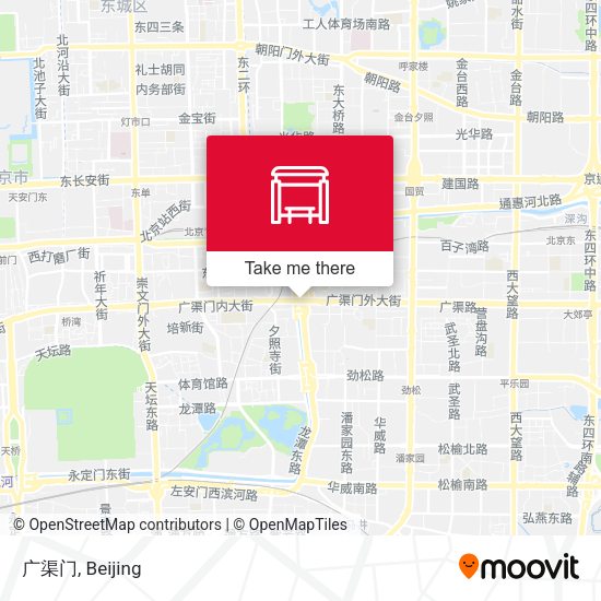 广渠门 map
