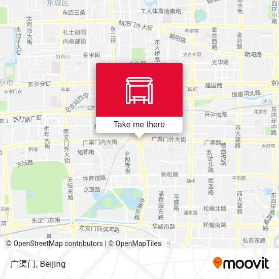 广渠门 map