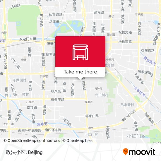 政法小区 map