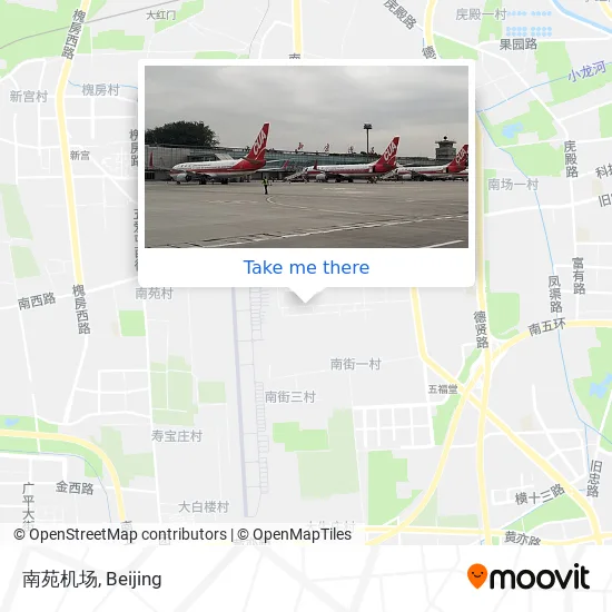 南苑机场 map