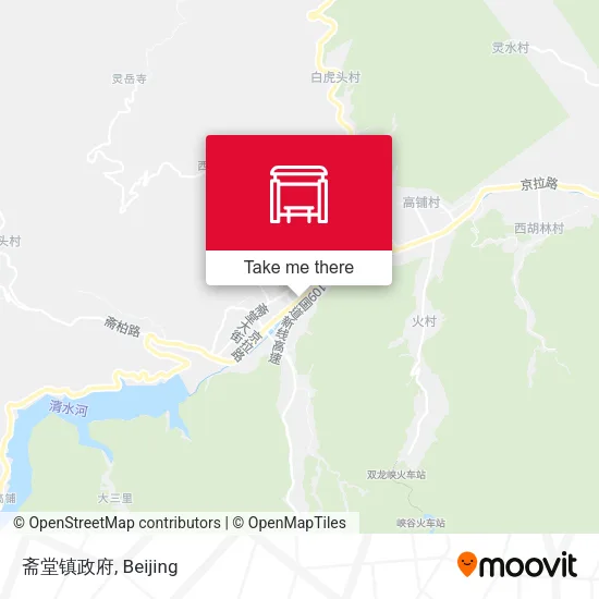 斋堂镇政府 map