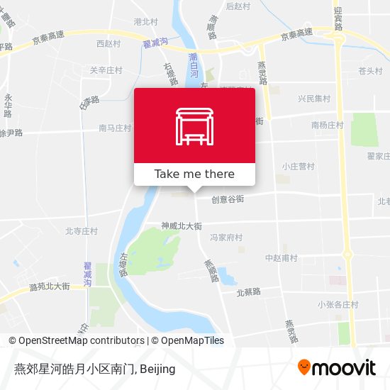 燕郊星河皓月小区南门 map