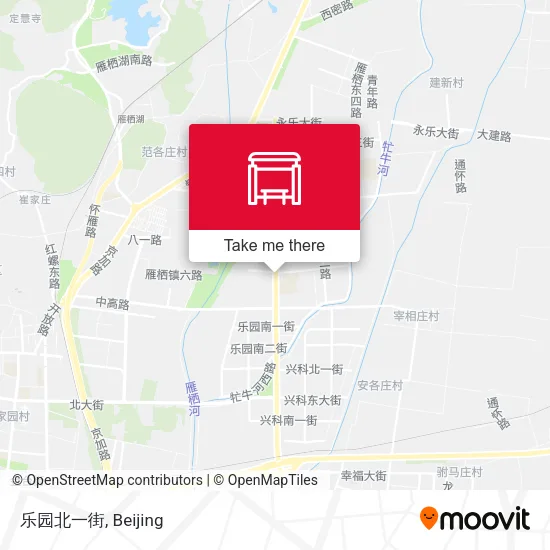 乐园北一街 map