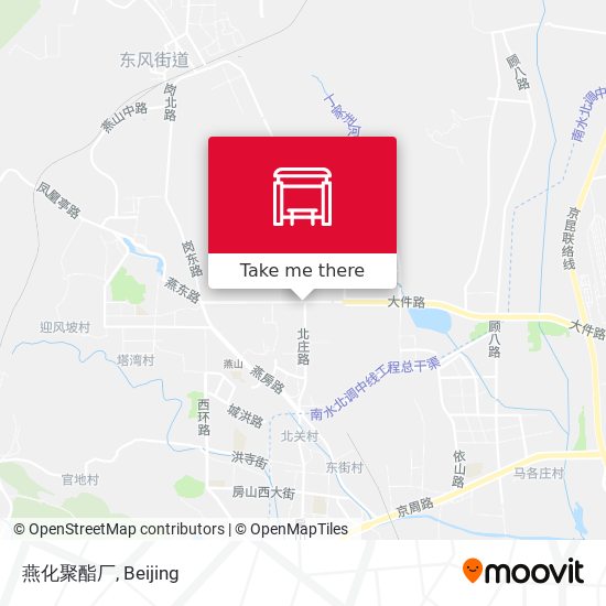 燕化聚酯厂 map