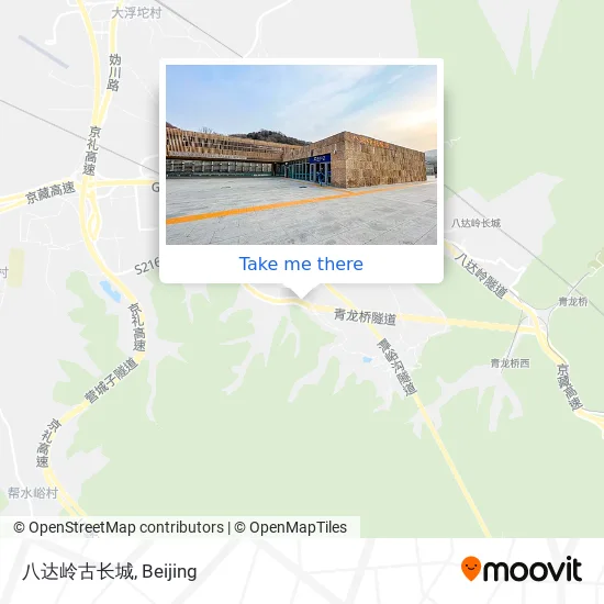 八达岭古长城 map