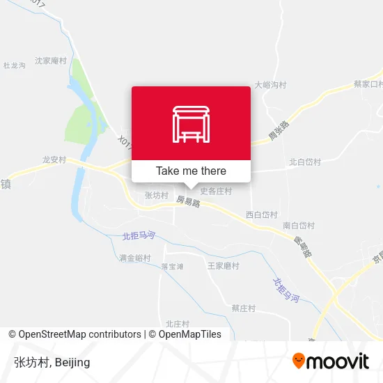 张坊村 map