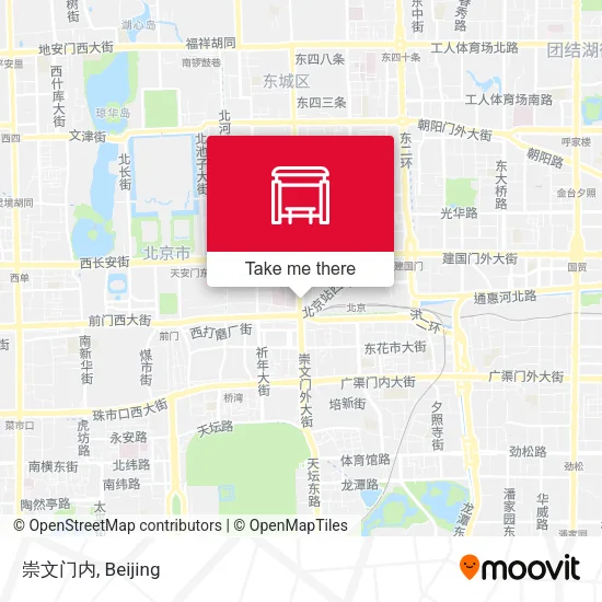 崇文门内 map