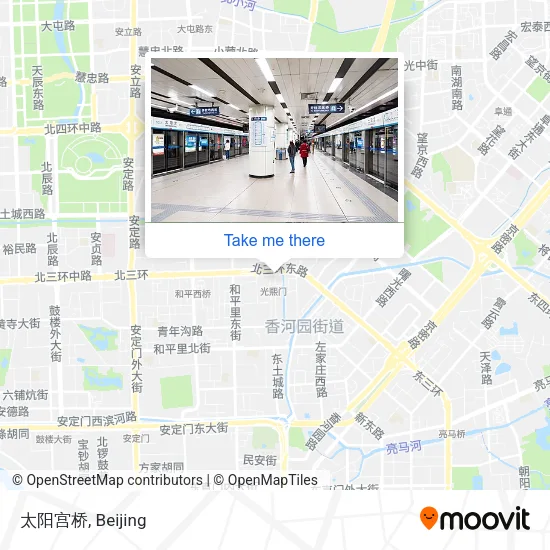 太阳宫桥 map