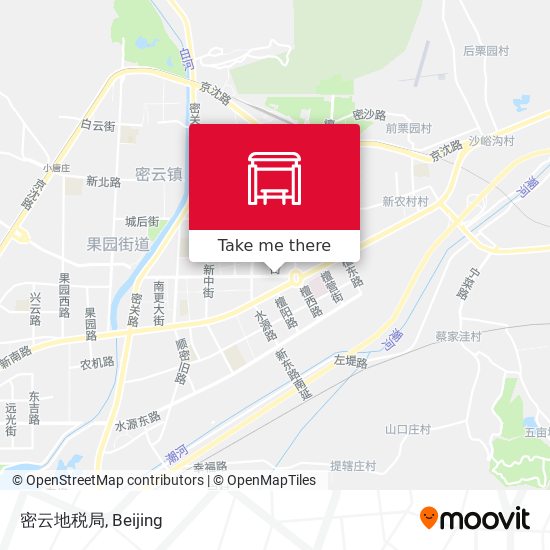 密云地税局 map
