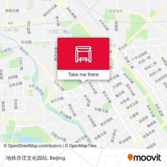 地铁亦庄文化园站 map