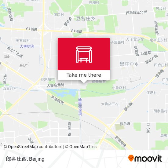 郎各庄西 map