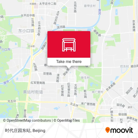 时代庄园东站 map