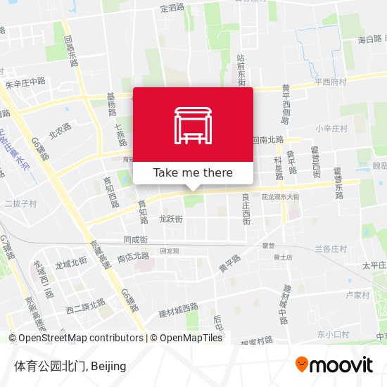 体育公园北门 map