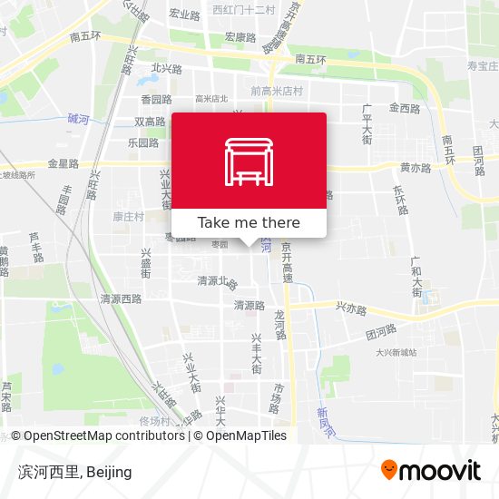 滨河西里 map