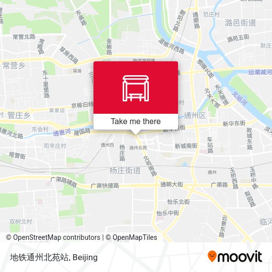 地铁通州北苑站 map