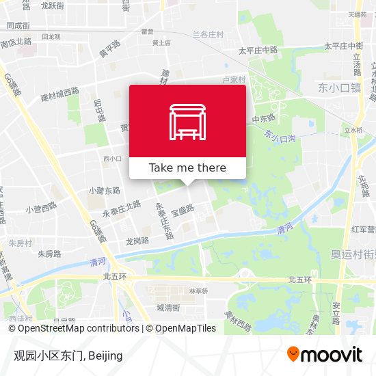 观园小区东门 map