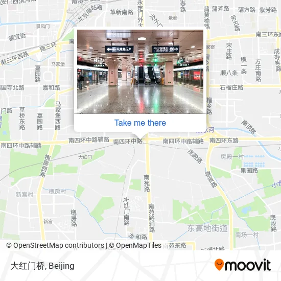 大红门桥 map