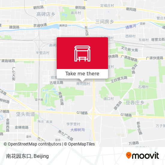 南花园东口 map