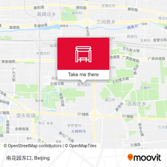 南花园东口 map