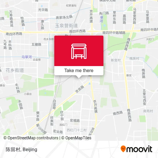 陈留村 map