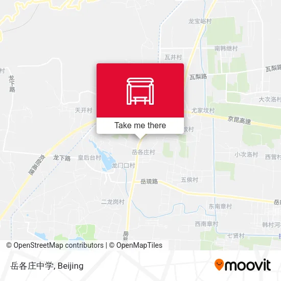 岳各庄中学 map