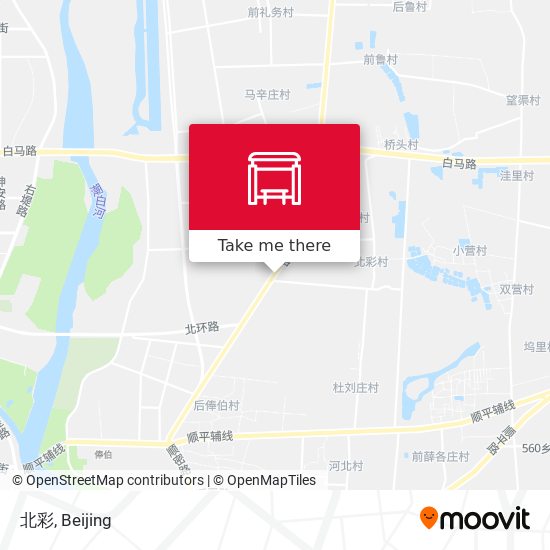 北彩 map