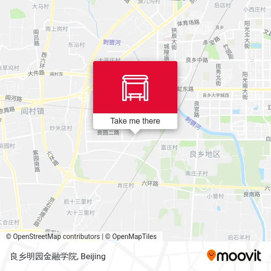 良乡明园金融学院 map