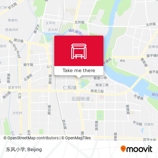 东风小学 map
