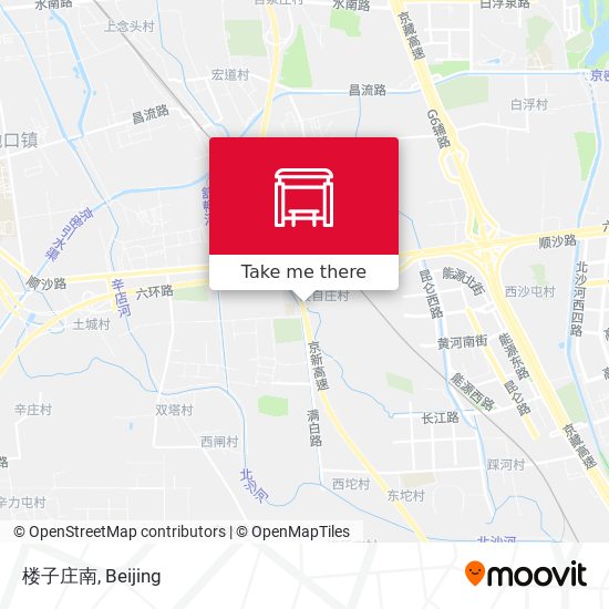 楼子庄南 map